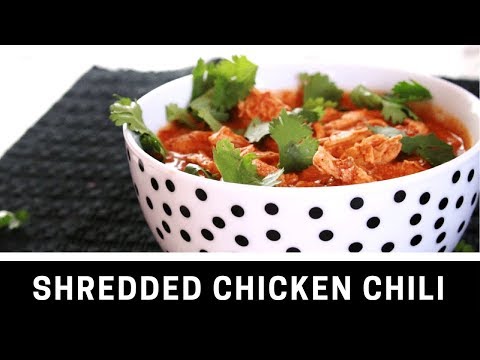 SHREDDED CHICKEN CHILI RECIPE - LOW CARB KETO CHILI