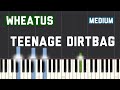 Wheatus - Teenage Dirtbag Piano Tutorial | Medium