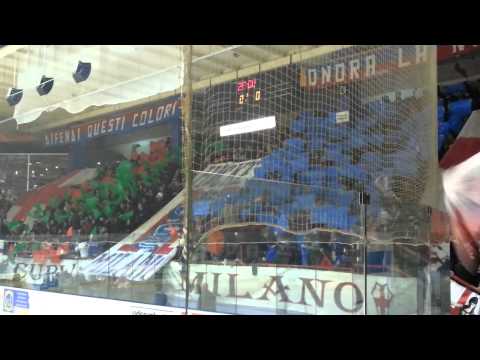 Hockey Milano Rossoblu - Renon (Finale coppa Italia 2014/2015) Ingresso sul ghiaccio