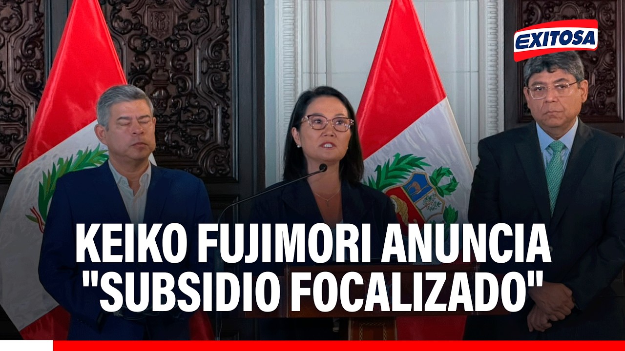 🔴🔵 Keiko Fujimori anuncia "subsidio focalizado" de hasta el 20 % para transportistas
