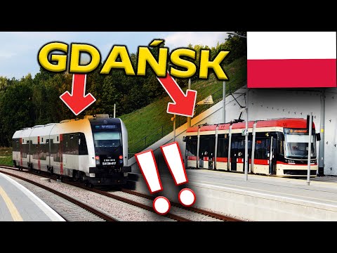 Najlepsza sieć transportu publicznego w Polsce ?? TRAMWAJE i POCIĄGI 🇵🇱 Gdańsk
