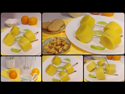 ايس كريم البرتقال في الخلاط سهل بثلاث مكونات فقط صحي من سلسة الوصفات الصحية مع Doaa Cake 🍊🍨