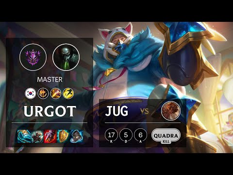 Urgot Jungle vs Taliyah - KR Master Patch 11.2