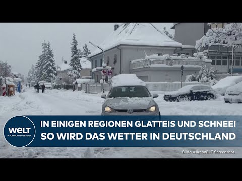 WETTER: Vorsicht! Glatteis und Schnee! Winter hat Deutschland im Griff - teils wird es wärmer