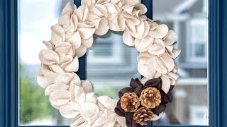 DIY Wreath Making | Fall Wreath Craft | Apostrophe S | Ruffled Harvest