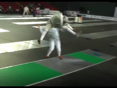 Under the feet hit by Mohamed Elsayed at Tbilisi Epee World Cup 2022