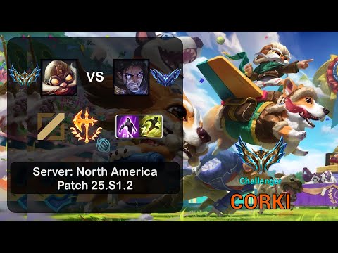 Corki Mid vs Sylas - NA Challenger - Patch 25.S1.2