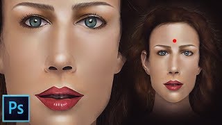 how to Painting with Brushes in Photoshop Speed Painting - Photoshop Tutorial #GSFXMentor