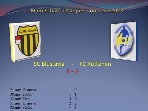 1.Mannschaft Testspiel SC Blustavia - FC Rüttenen