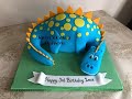 How I Made A 3D Dinosaur Cake Tutorial In Pictures