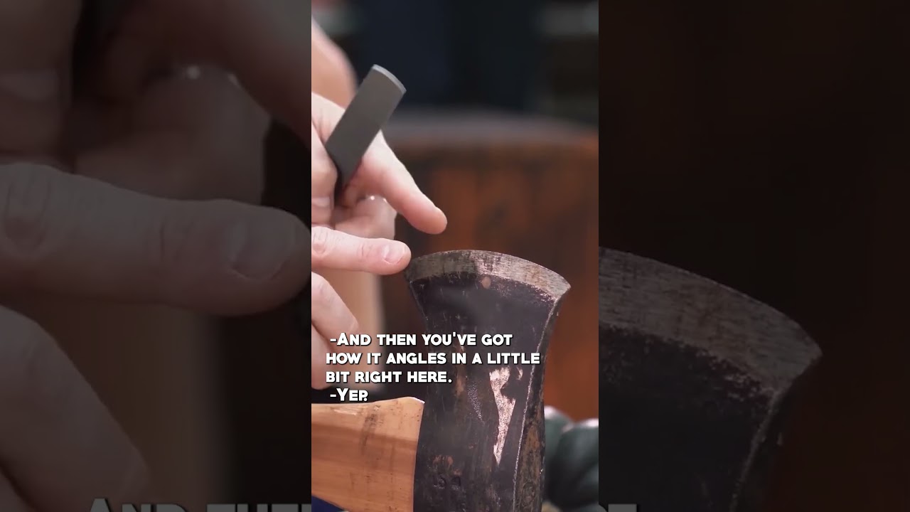 How to CORRECTLY sharpen an axe (sort of)