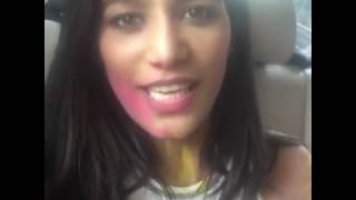 Poonam Pandey wishes happy Holi in 2017 in her sty