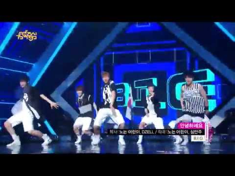 [140809] B.I.G(비아이지) 안녕하세요(Hello) @ MBC Music Core