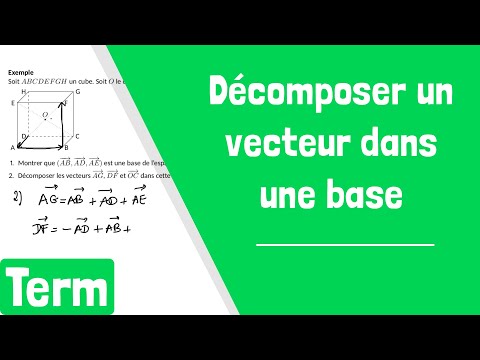 Comment décomposer un vecteur dans une base ?
