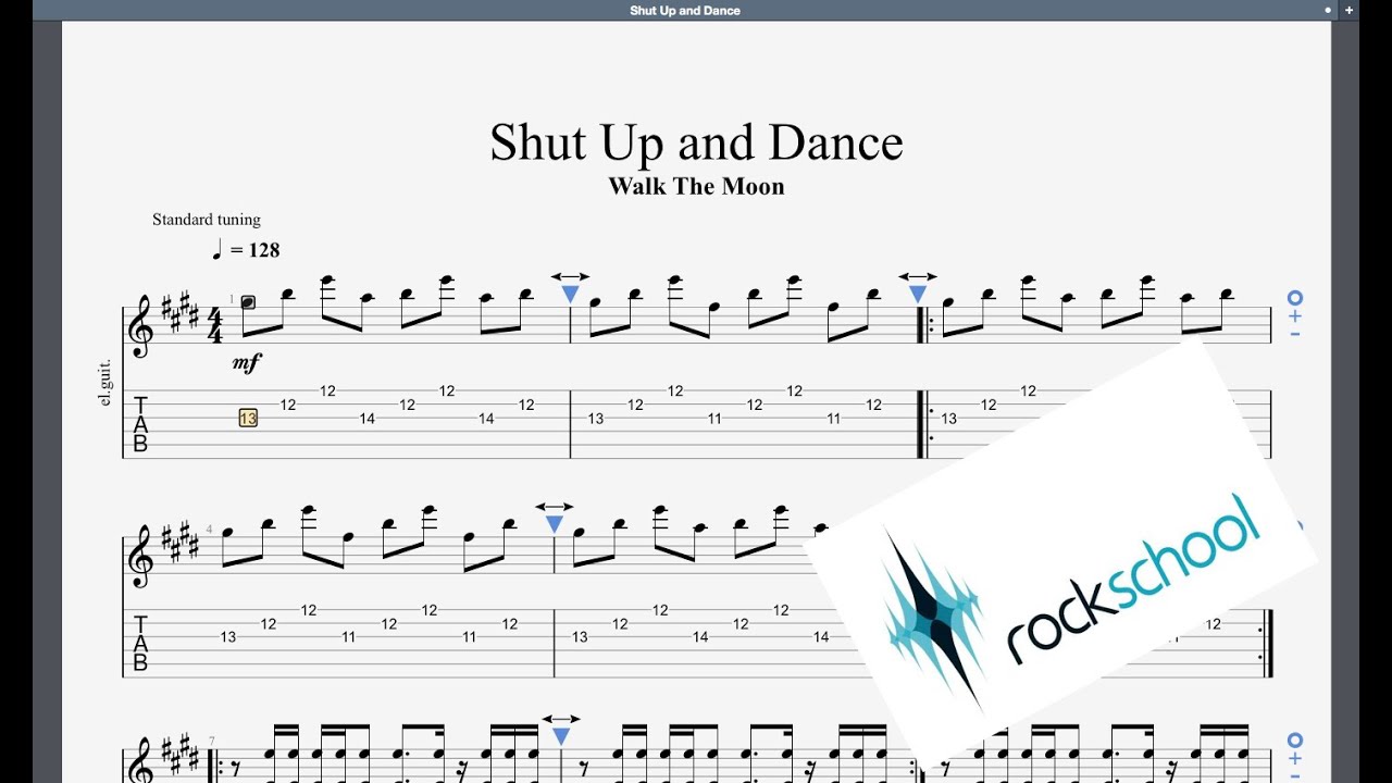 Shut up and dance Rockschool Grade 4 Guitar