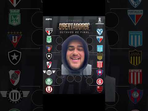 Libertadores Round of 16 Draw #copalibertadores #nacional #river #racing #peñarol
