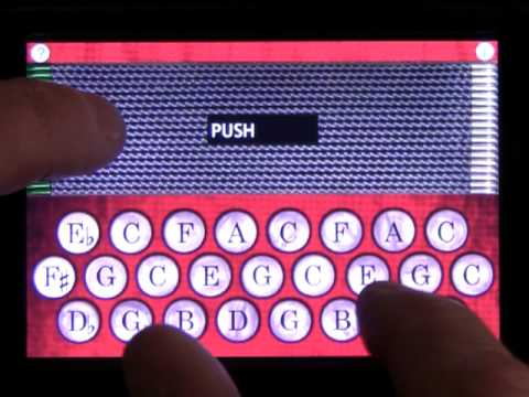 PocketBox - Three-Row CGF Diatonic Button Accordion for the iPhone/iPod Touch