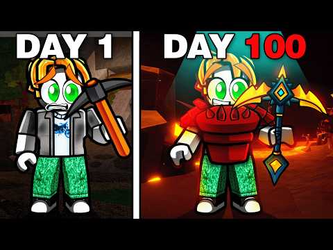 I Survived 100 Days in The Forge Roblox!