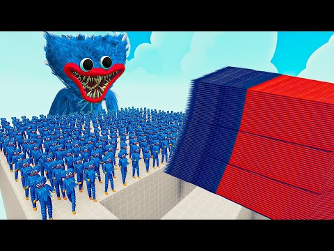 100x HUGGY WUGGY + 1x GIANT vs 3 EVERY GOD - Totally Accurate Battle Simulator TABS