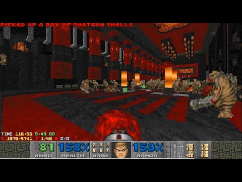 Doom 2 Death in Excess MAPS 01-12 UV-MAX [TAS] in 2:06:56