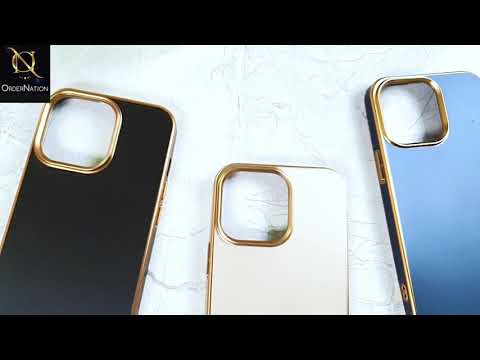 Iphone 12 Pro Max Cover Golden Soft Gold Plated Color Borders Came Ordernation