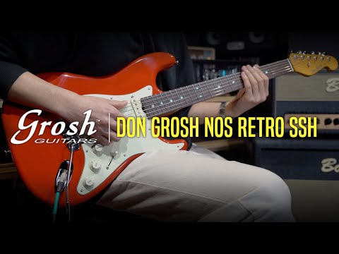 Don Grosh 30th Anniversary Limited Edition NOS Retro SSH-Sonic Blue w/Highly Figured 1-Piece 5A Roasted Birdseye Maple Neck & Gold Hardware image 9