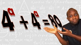 Can You Solve This? 4ᵃ + 4ᵃ = 80 | Mind-Bending Olympiad Question