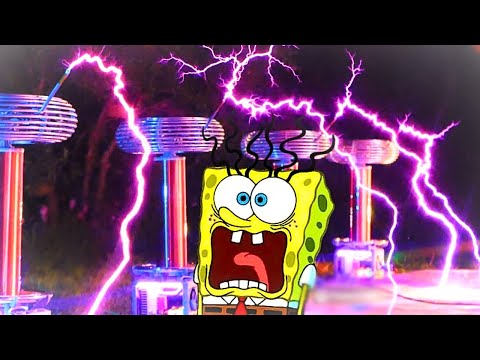SpongeBob Meets TESLA COILS
