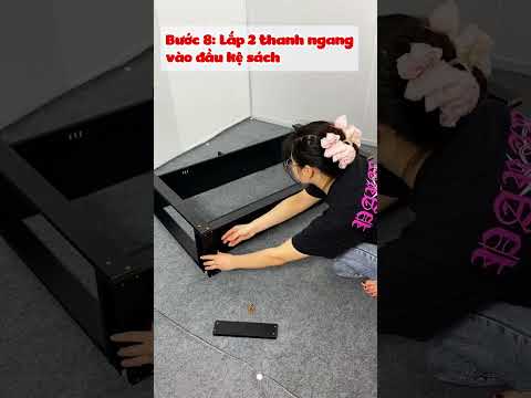 [HDSD] Kệ bàn học kiêm kệ màn hình TopV decor bàn làm việc giá sách để đồ 2 tầng tủ gỗ trang trí