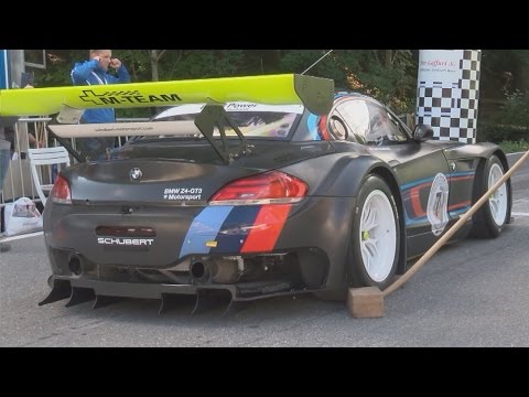 Hillclimb Monster BMW Z4 GT3, 600HP with open exhaust! René Aeberhardt, full Onboard @Gurnigel 2015