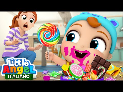 Non Mangiare Troppe Merendine Gianni!🍫🍿Cartoni Animati con Gianni Piccino - Little Angel Italiano
