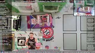 🚨 RED &amp; GREEN OPTIC PREVIEW MAC JONES!!! 🚨  2021 Donruss Football Holiday Live Team Break #278