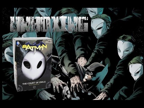 Unboxing The Court Of Owls book and mask set