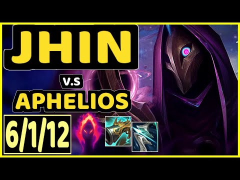 SHORTHOP (JHIN) vs APHELIOS - 6/1/12 KDA BOTTOM ADC GAMEPLAY - NA Ranked MASTER