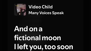 cover of: video child // many voices speak