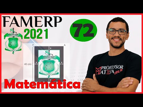 PROVA FAMERP 2021  |Questão 72 | Gabarito Matemática | Equação do 2º Grau