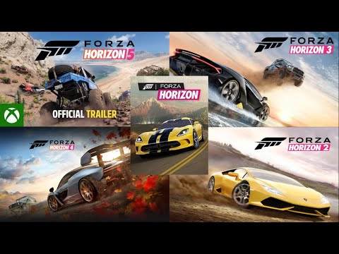 ALL Forza Horizon E3 Trailers | 1-5