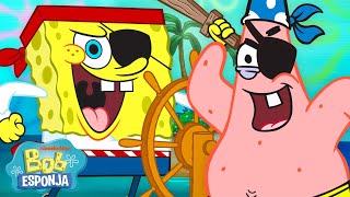Bob Esponja | 4 horas das aventuras mais malucas do SpongeBob! 🧽⚓ | Bob Esponja em Português