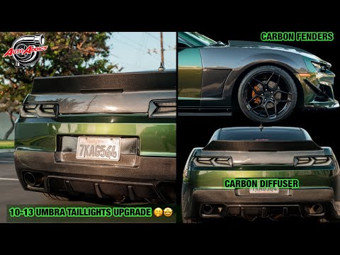2013 Chevy Camaro | CF Fenders | Rear Bumper Conversion | Umbra Taillights | CF 1LE Lower Grille