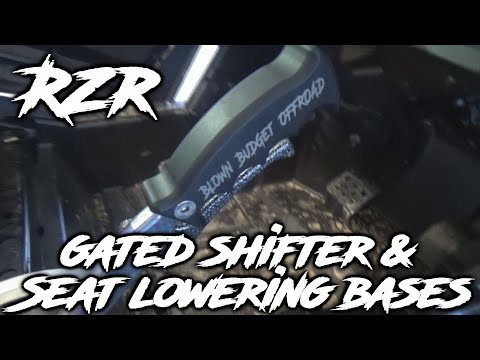 Rzr Turbo S Gated Shifter & Seat Lowering Bases