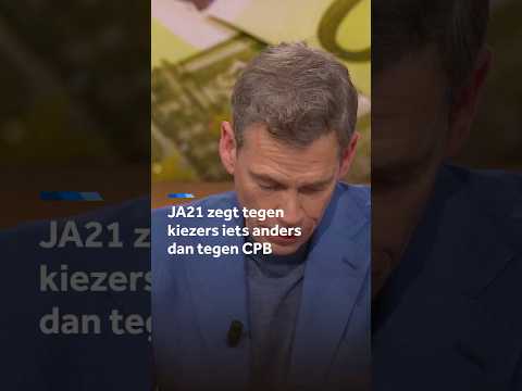 JA21 zegt tegen kiezers iets anders dan tegen CPB