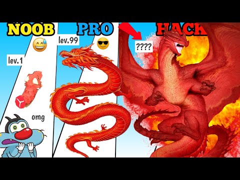 NOOB vs PRO vs HACKER vs GOD || in  dragon run 3d || Oggy and jack funny gameplay || Oggy and jack