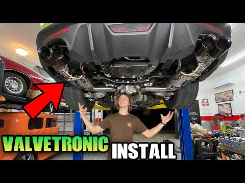 INSTALLING A VALVETRONIC DESIGNS ACTIVE EXHAUST ON MY WHIPPLE MUSTANG GT! (VALVED EXHAUST NOTE) #V8
