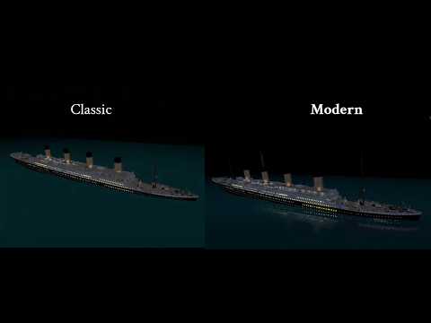 Roblox Titanic both sinking theories compared (Modern and Rtanic)