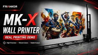 Wall Printer Printing African-Style Art | MK-X Wall Printing Machine Demo