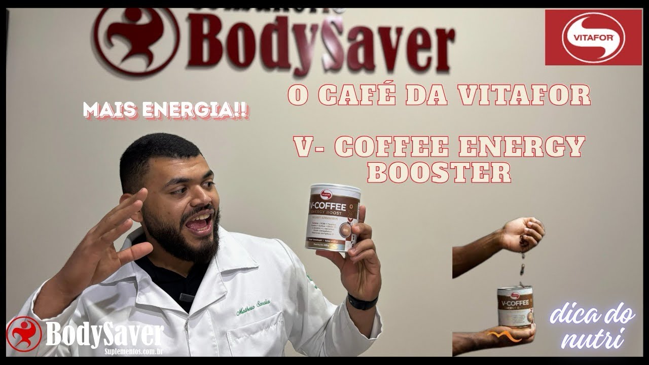Miniatura da avaliação em vídeo de Suplemento Vitafor V-Coffee Energy Boost 220g