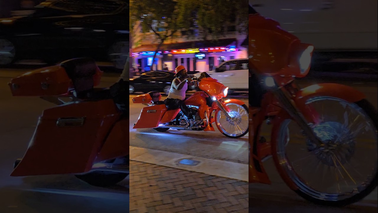 Custom Motorcycle Ride in Fort Lauderdale Club District – Casual Night Vibes Before the Clubs