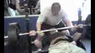 preview picture of video 'Ronald Searcy 475lb Bench Press Marion NC (MIKE KELLY Spotting!)'