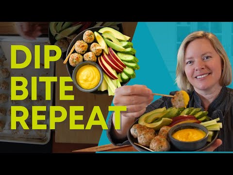 Ginger Scallion Meatballs with Miso Carrot Dipping Sauce | Easy, Thyroid-Friendly & Gut-Healthy!