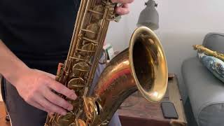 Video thumbnail for 1961 95,xxx Selmer Mark VI Tenor Saxophone Demo, www.dcsax.com by DC Sax